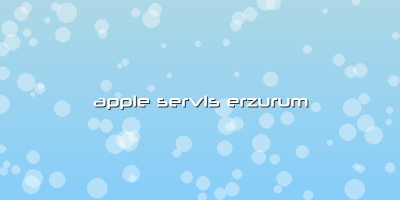 Apple Servis Erzurum