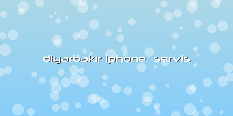 Diyarbakır Iphone  Servis