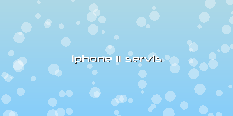 Iphone 11 Servis
