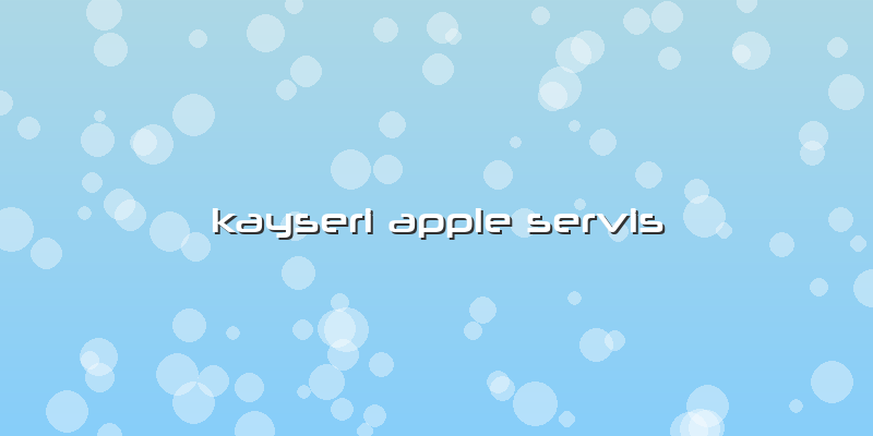 Kayseri Apple Servis
