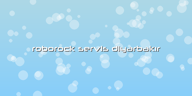 Roborock Servis Diyarbakır