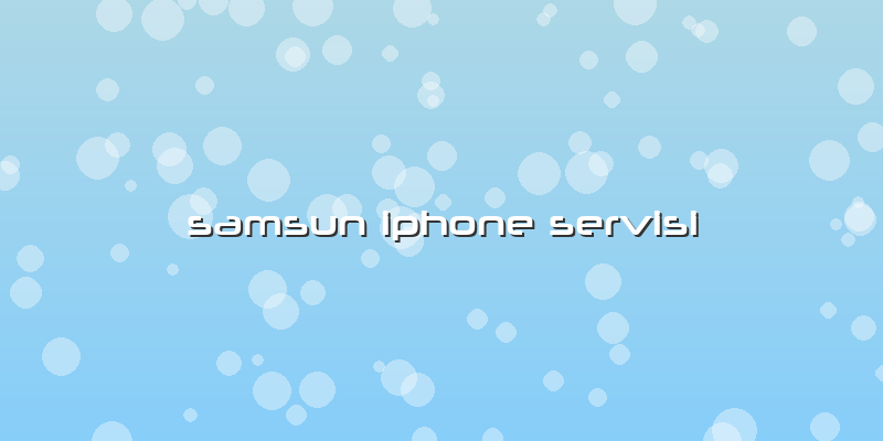 Samsun Iphone Servisi